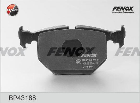 Тормозные колодки Fenox. Артикул BP43188