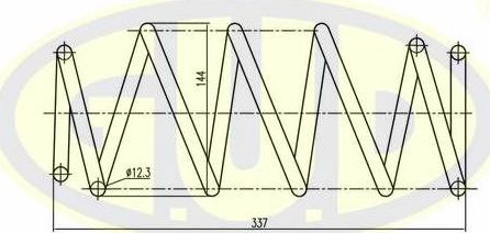 Пружина подвески G.U.D.. Артикул GCS062051