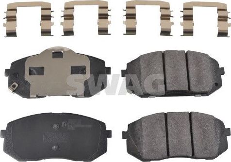 Тормозные колодки SWAG передние для Kia Sportage III 2010-2016. Артикул 33 10 7278