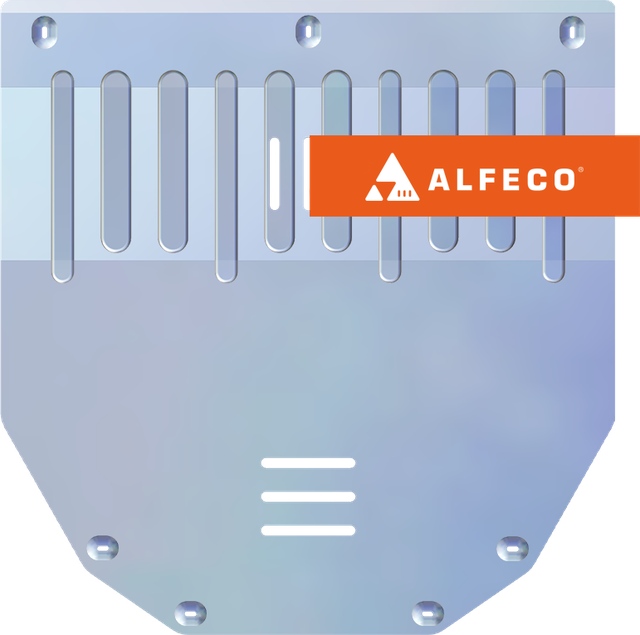 Защита алюминиевая Alfeco для картера и КПП Changan UNI-T 2020-2026. Артикул ALF.57.15al