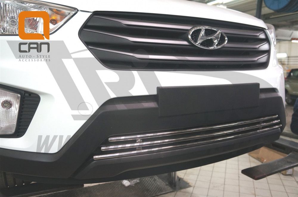 Накладка на решётку радиатора Can Otomotiv НИЖНЯЯ d16 для Hyundai Creta I 2016-2021. Артикул HYCR.27.1205