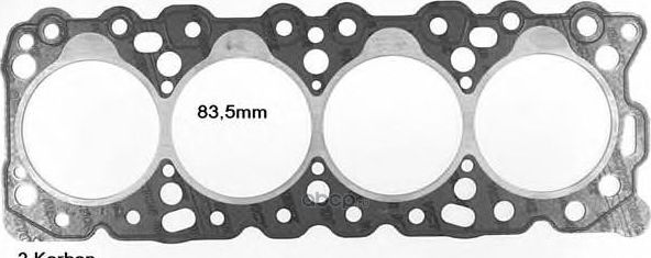 Прокладка ГБЦ Glaser для Fiat Ritmo I 1979-1982. Артикул H27662-20