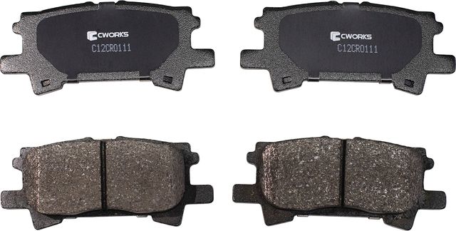 Колодки тормозные задние (Low Metallic) (Cworks). Артикул C12CR0111