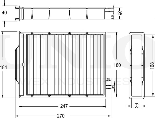 Фильтр салона (Unio). Артикул FLT-40082C