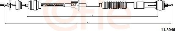Трос сцепления Cofle для Peugeot 306 1993-2002. Артикул 11.3046