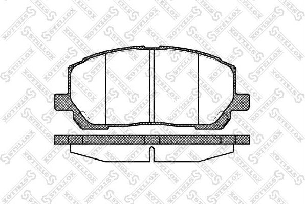 Тормозные колодки Stellox. Артикул 866 000-SX