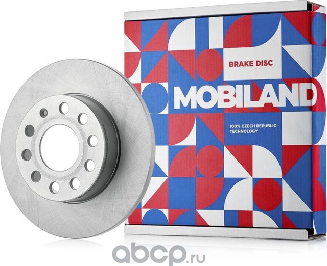 Диск тормозной задний невентилируемый D256мм VOLKSWAGEN GOLF VI (5K1) (Mobiland). Артикул 416209160