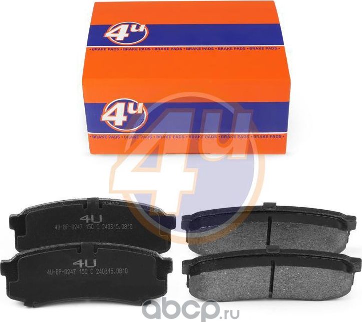 КОЛОДКИ ЗАД TOYOTA LAND CRUISER 80 (_J8_) LAND CRUISER (_J7_) LAND CRUISER 90 (_ (4U). Артикул 4UBP0247