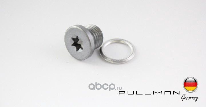 Пробка с кольцом масляного поддона двигателя (Pullman). Артикул 9N1176091