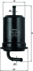 Топливный фильтр Mahle. Артикул KL 121
