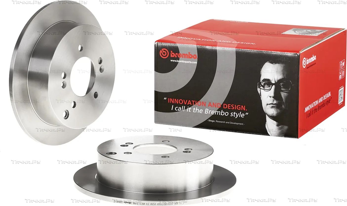 Тормозной диск Brembo PRIME LINE задний для Hyundai Trajet I 1999-2008. Артикул 08.A446.10