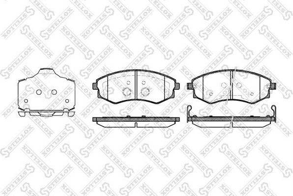 Тормозные колодки Stellox. Артикул 329 003B-SX