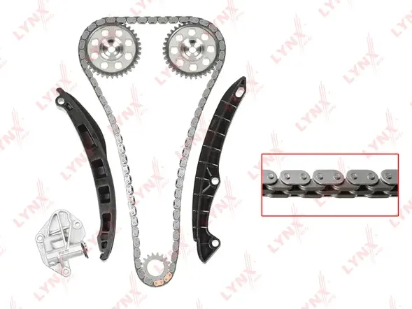 Комплект цепи ГРМ SKODA Fabia II 1.2 07> / Rapid 1.2 12> / Roomster 1.2 07>  VW Polo 1.2 09> (Lynxauto). Артикул tk-0200