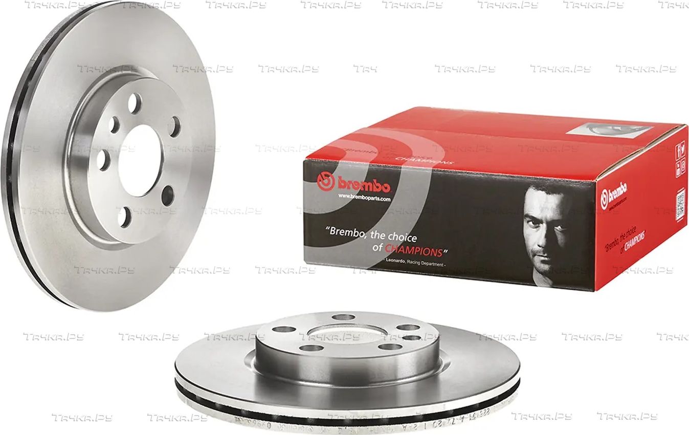 Тормозной диск Brembo PRIME LINE передний для Fiat Ulysse I 1997-2002. Артикул 09.9631.34
