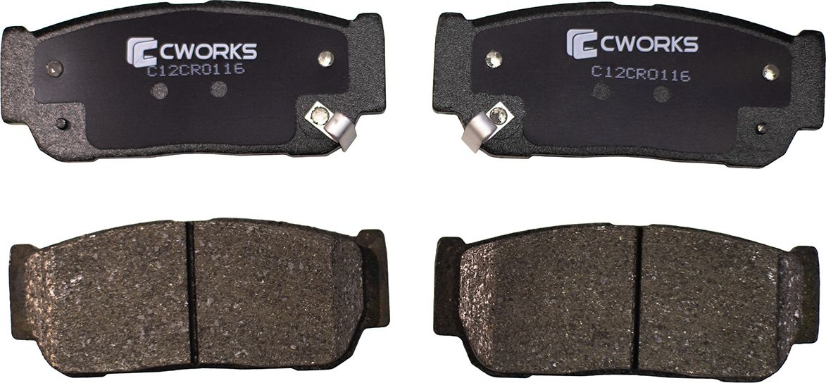 Колодки тормозные задние (Low Metallic) (Cworks). Артикул C12CR0116