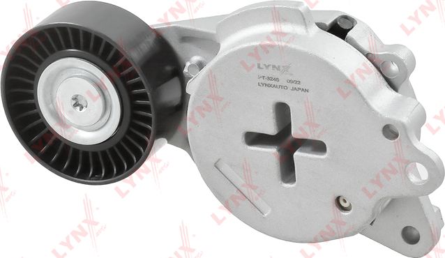 Натяжной ролик (натяжитель) приводного клинового зубчатого ремня LYNXauto для Toyota Corolla E170, E180 2013-2018. Артикул PT-3245