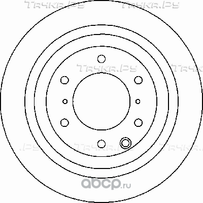 Тормозной диск Mitsubishi. Артикул 4615A037