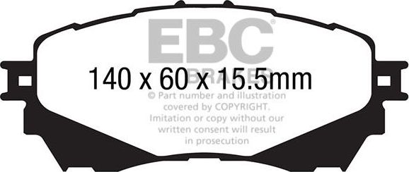 Тормозные колодки EBC Brakes. Артикул DP22170