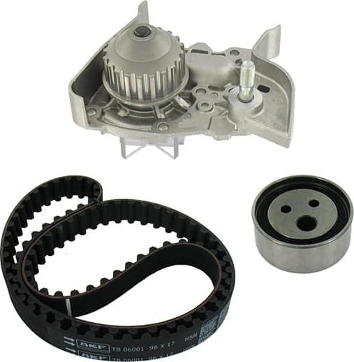 Помпа (водяной насос) с комплектом ремня ГРМ SKF для Renault Kangoo I 1997-2009. Артикул VKMC 06005