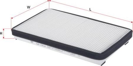 Салонный фильтр Sakura для Ford Escape I 2001-2007. Артикул CA-1914