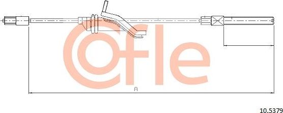 Трос ручника (тросик ручного тормоза) Cofle передний для Volvo C70 II 2006-2013. Артикул 10.5379