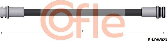 Тормозной шланг Cofle задний для Chevrolet Matiz II 2005-2013. Артикул 92.BH.DW023