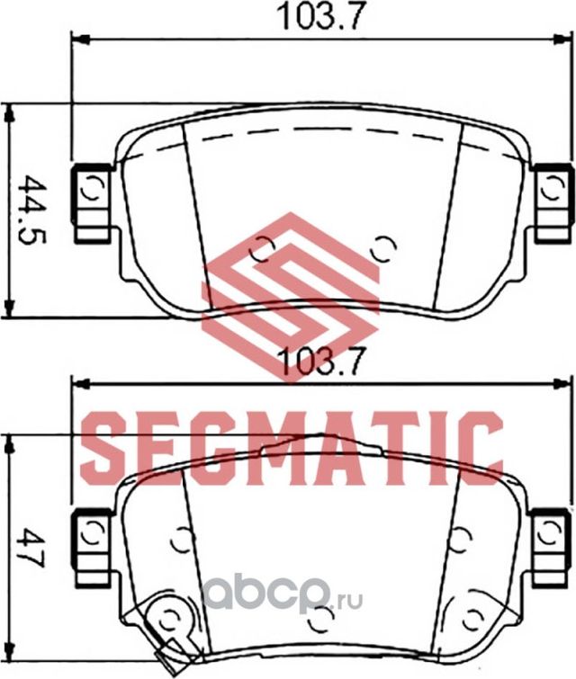 SGBP2581 Колодка торм диск зад Nissan Qashqai 2.0 2014-Nissan X-Trail 2.0 2014 (Segmatic) Segmatic. Артикул SGBP2581