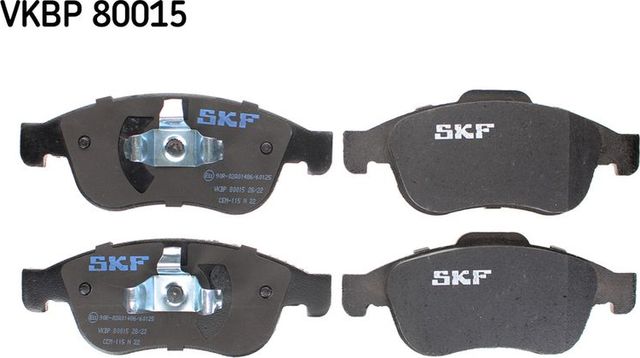 Тормозные колодки SKF. Артикул VKBP 80015