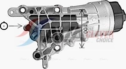 Радиатор масляный (маслоохладитель) для двигателя AVA (алюминий) для Fiat Bravo II 2007-2014. Артикул AL3152H