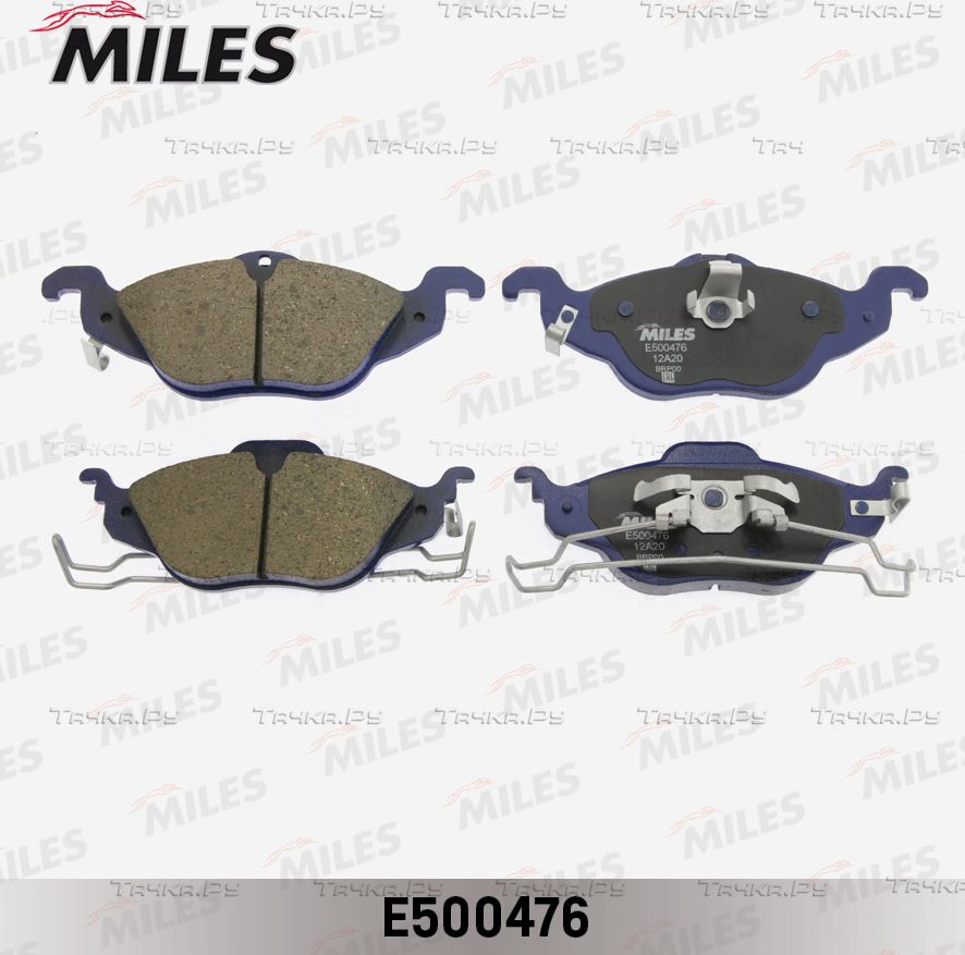 Тормозные колодки Miles (Керамика) передние для Opel Astra G 1998-2009. Артикул E500476