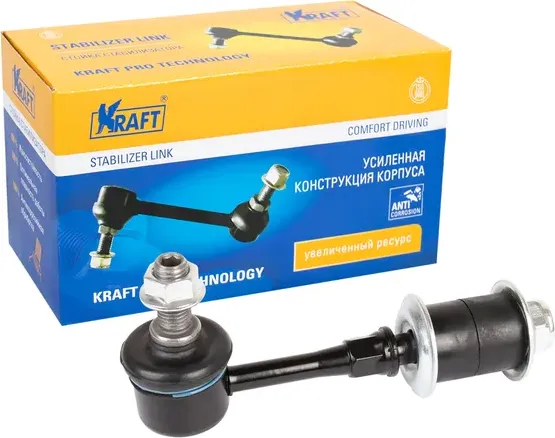 Тяга стабилизатора MITSUBISHI LANCER 03- задн.лев/прав. (Kraft). Артикул KT202019