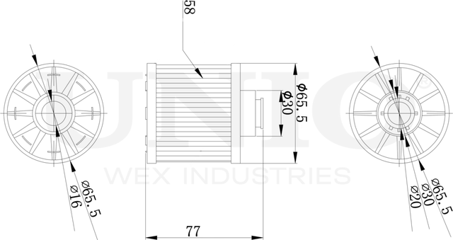 Фильтр топливный (Unio). Артикул FLT-50037