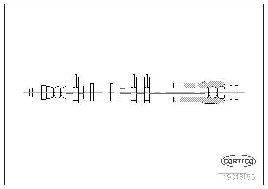 Тормозной шланг Corteco. Артикул 19018155
