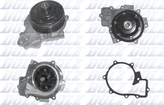 Помпа (водяной насос) Dolz для Mercedes-Benz Vito II (W639) 2010-2014. Артикул M255