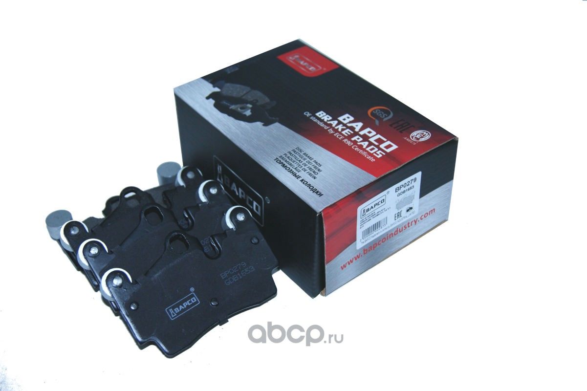 Колодки тормозные дисковые зад. AUDI Q7(4LB)3.0 TFSI guattro, PORSCHE (Bapco) Bapco. Артикул BP0279