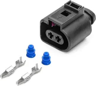 Разъем AUDI 100 электрический 2-х контактный на систему освещения дверей, омыват (Cargen). Артикул AX6722S