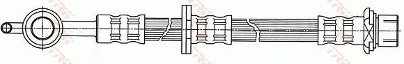 Тормозной шланг TRW передний левый для Toyota Raum II 2003-2011. Артикул PHD510