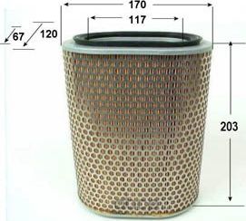 Фильтр воздушный (VIC). Артикул A336