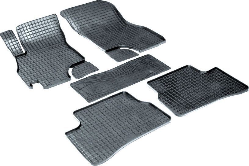 Коврики резиновые Seintex с узором сетка для салона Hyundai Accent I, II 2000-2005. Артикул 00162