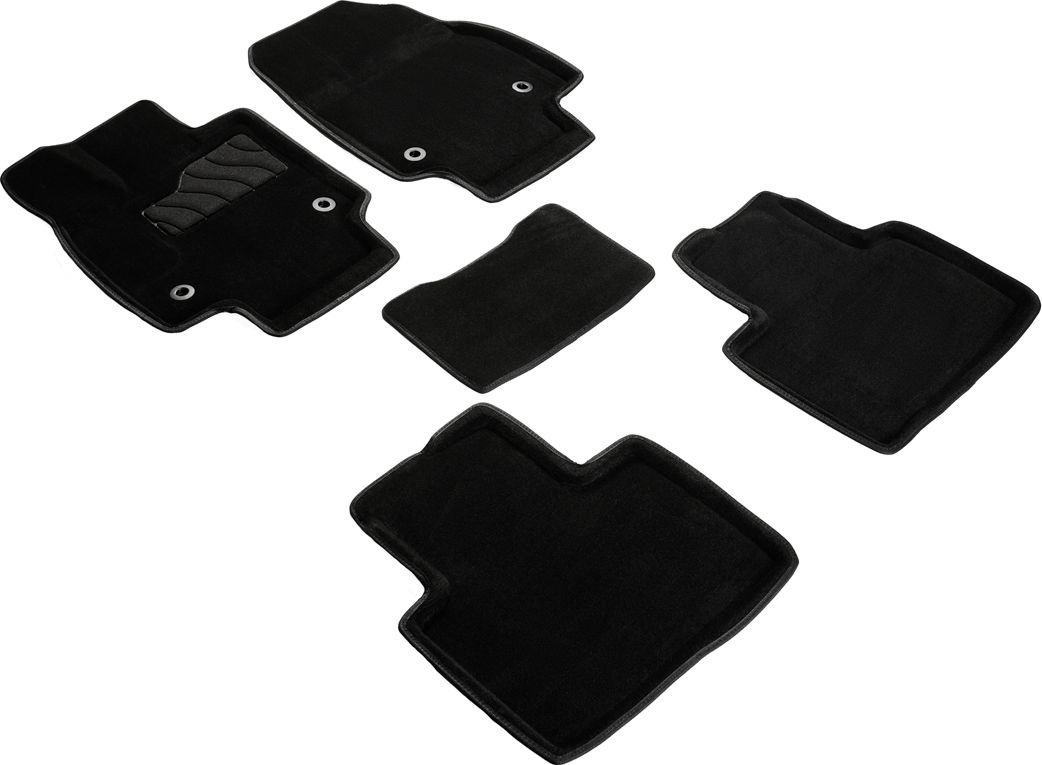 Коврики Seintex 3D ворсовые для салона Lexus RX 350 V 2022-2026 Черные. Артикул 99107