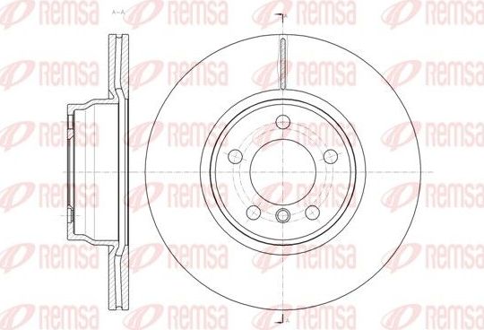 Тормозной диск Remsa передний для BMW 4 F32/F33/F36 2013-2026. Артикул 61452.10