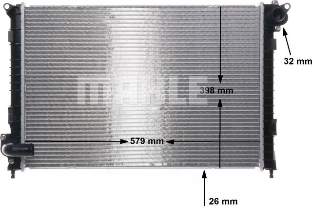 Радиатор охлаждения двигателя Mahle Behr для MINI Hatch I ((R50, R53) 2001-2006. Артикул CR 983 000S