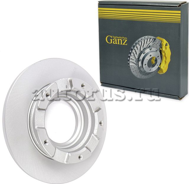 Диск тормозной задний с покрытием (Ganz). Артикул GIJ06107