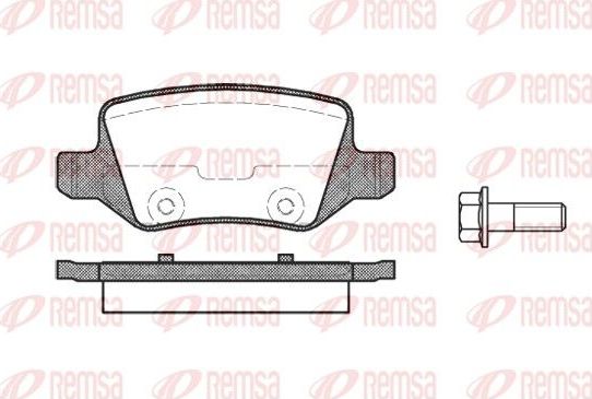 Тормозные колодки Remsa. Артикул 0818.00