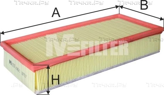 Воздушный фильтр MFilter для Peugeot 806 I 1994-2002. Артикул K 165/1