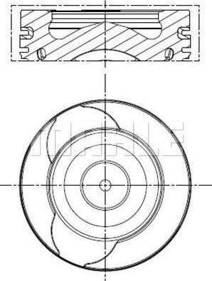 Поршень Mahle для Mercedes-Benz GLA I (X156) 2014-2026. Артикул 021 PI 00128 000
