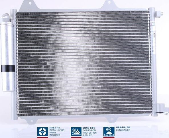 Радиатор кондиционера (конденсатор) Nissens (алюминий) для Suzuki Ignis II (HR) 2003-2008. Артикул 94754