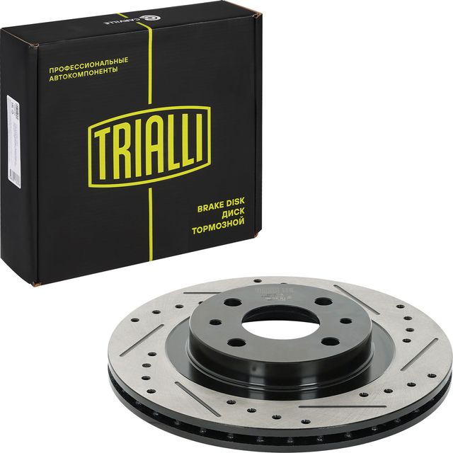 Диск тормозной LADA 2112 перед. (Trialli). Артикул DF202S