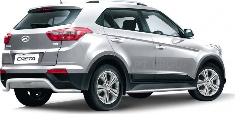 Защита PT Group заднего бампера d=51 мм Волна (НПС) для Hyundai Creta I 2016-2021. Артикул HCR-16-220109.00