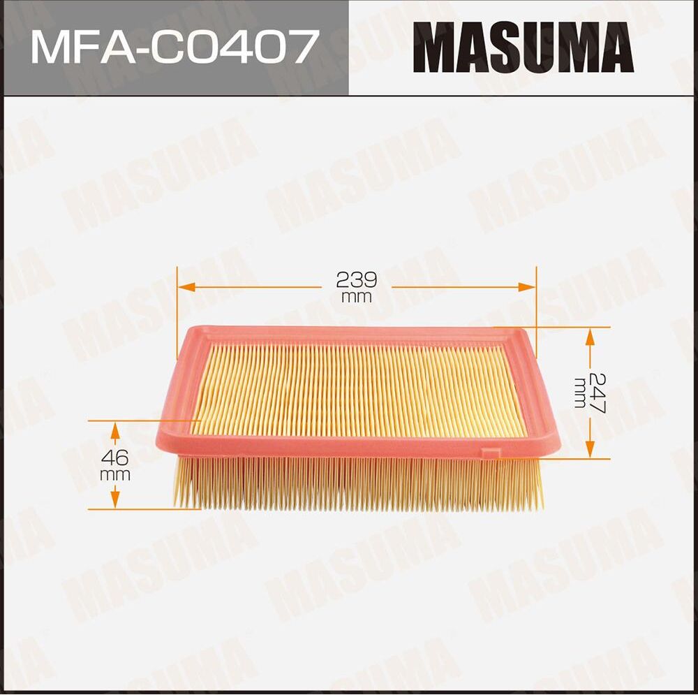 Воздушный фильтр Masuma. Артикул MFA-C0407